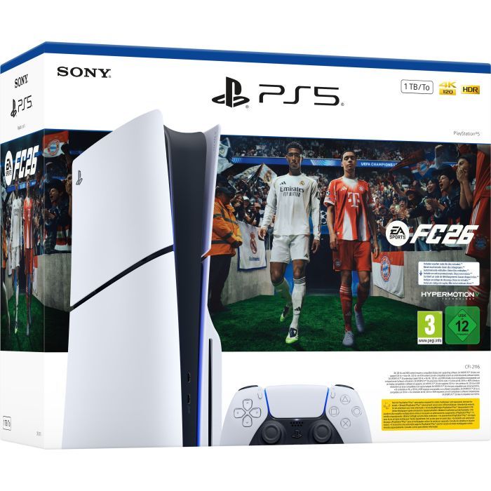 Игровая консоль Sony Playstation 5 Slim Blu-ray 825GB (+EA SPORTS FC 26) (1000049854) изображение 2