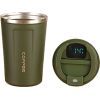 Термокружка Merlion з LED дисплеєм 380 мл, зелена (Termo-304LED-380Green)