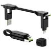 Дата кабель 6in1 inCharge X 0,14m 100W black Rolling Square (X01WR)