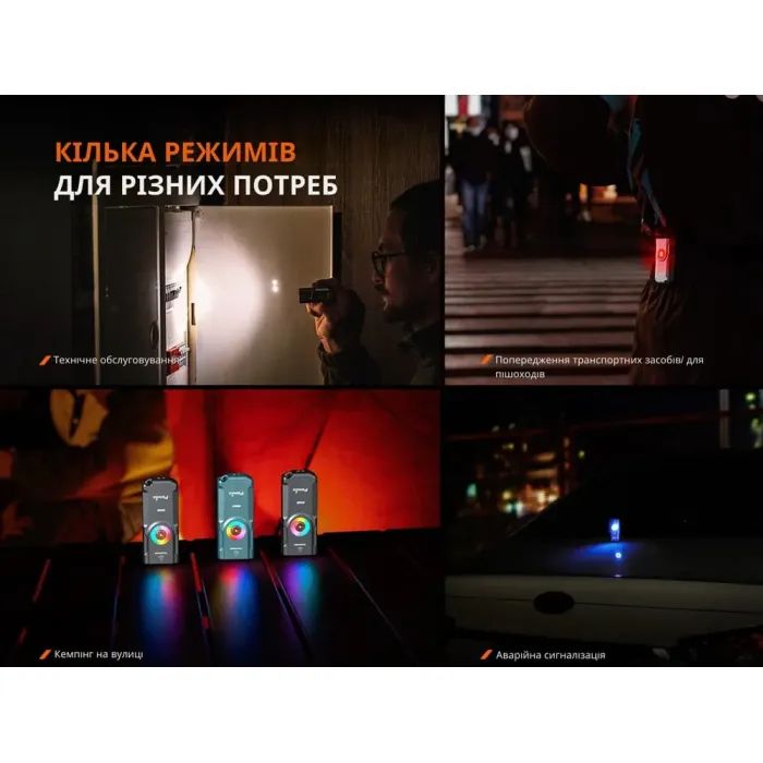 Фонарь Fenix E06R чорно-коричневий (E06RBLBR) изображение 11