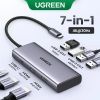 Порт-реплікатор Ugreen Dock CM498 USB 3.0 Type-C -> 1хUSB-A 3.0/3хUSB-A 2.0/2xHDMI 4K 30Гц PD (35897) зображення 5