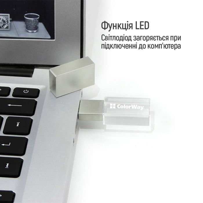 USB флеш накопитель ColorWay 32GB 3.0 Transparent (CW-USBCL32) изображение 11