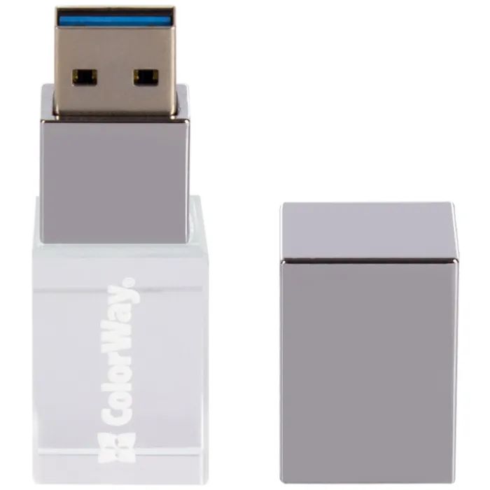 USB флеш накопитель ColorWay 32GB 3.0 Transparent (CW-USBCL32) изображение 7