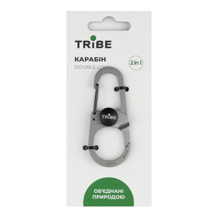 Карабін туристичний Tribe Double Lock (T-LB-0006-metal) зображення 2