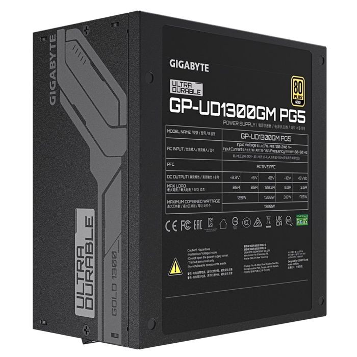 Блок живлення GIGABYTE 1300W (UD1300GM PG5) зображення 5