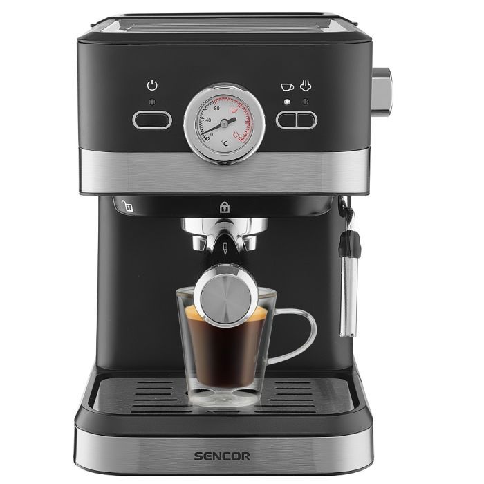 Ріжкова кавоварка еспресо Sencor SES 1721BK зображення 2