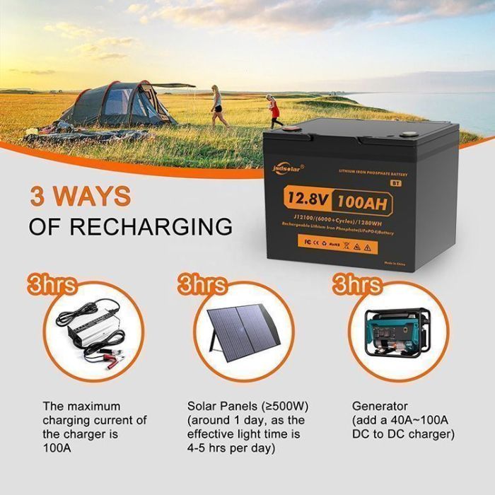 Батарея LiFePo4 JSDS 12.8V 100Ah (JSDS12100) зображення 6