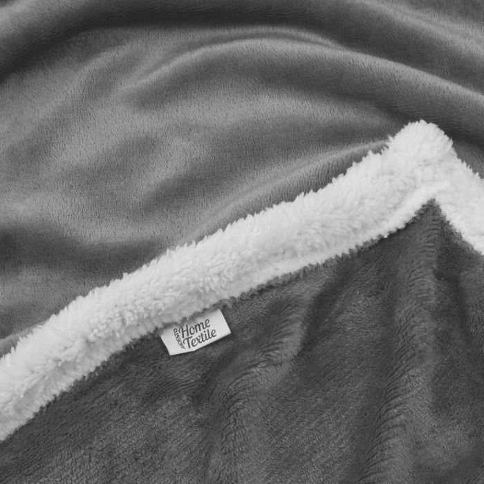 Плед Ardesto Sherpa 100% поліестер, сірий 160х200 см (ART0203SH) зображення 6