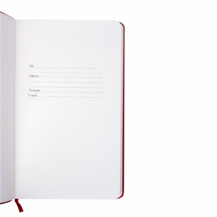 Блокнот Berganote Delgado А5, червоний (50040438-02) зображення 6