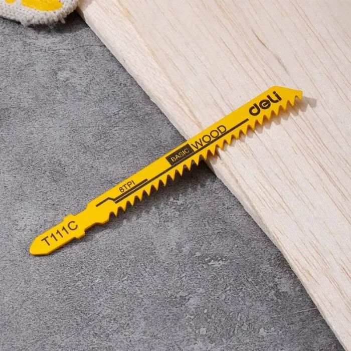 Полотно Deli для лобзика, по дереву 74 мм 8 TPI (EDH-QJT008-E1) зображення 2