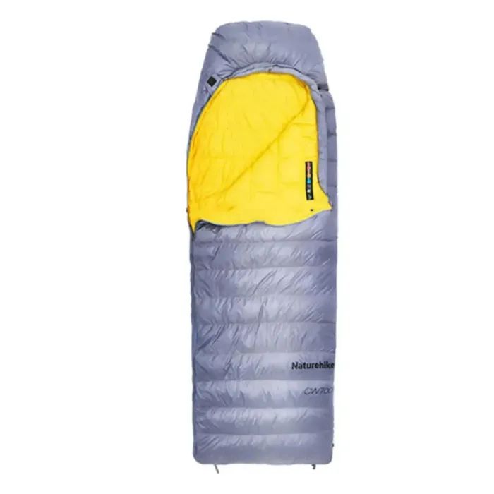 Спальный мешок Naturehike з натуральним пухом CW700 CNK2450WS048, M, чорно-блакитний (6927595788387)