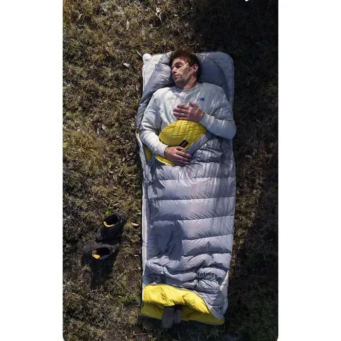 Спальный мешок Naturehike з натуральним пухом CW700 CNK2450WS048, M, чорно-блакитний (6927595788387) изображение 4