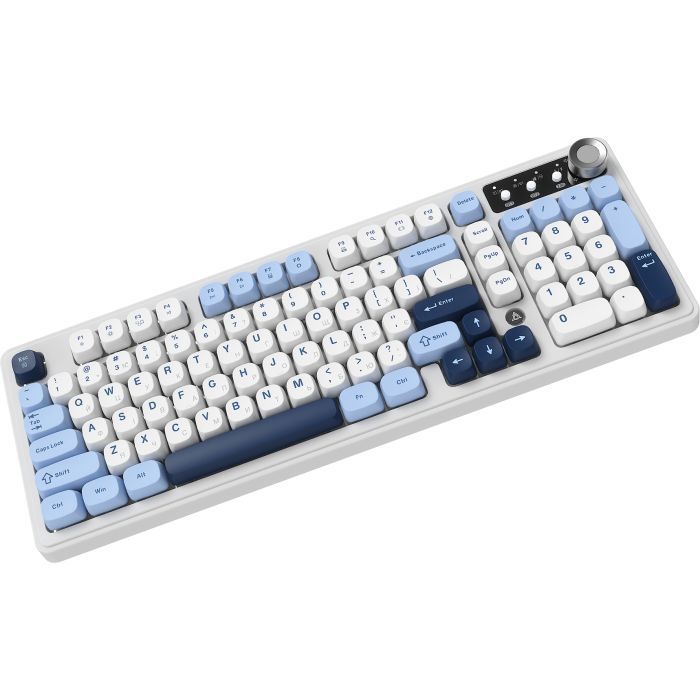 Клавиатура Ajazz AF98 Plus Wireless/Bluetooth/USB UA White/Blue (AF98-PLUS-GB) изображение 5