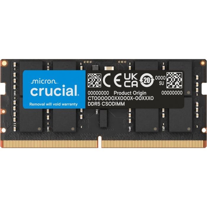 Модуль памяти для ноутбука SoDIMM DDR5 24GB 6400 MHz Micron (CT24G64C52CS5)