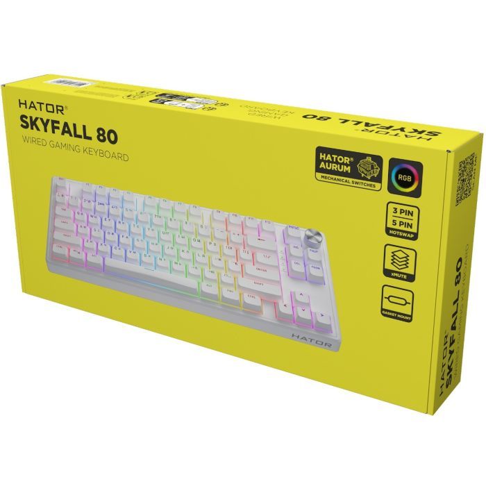 Клавіатура Hator Skyfall 80 USB UA White (HTK1181UA) зображення 6