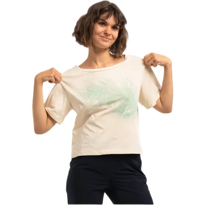 Футболка Turbat Misool Wmn cloud cream/brown - L - бежевий/коричневий (012.004.6331)