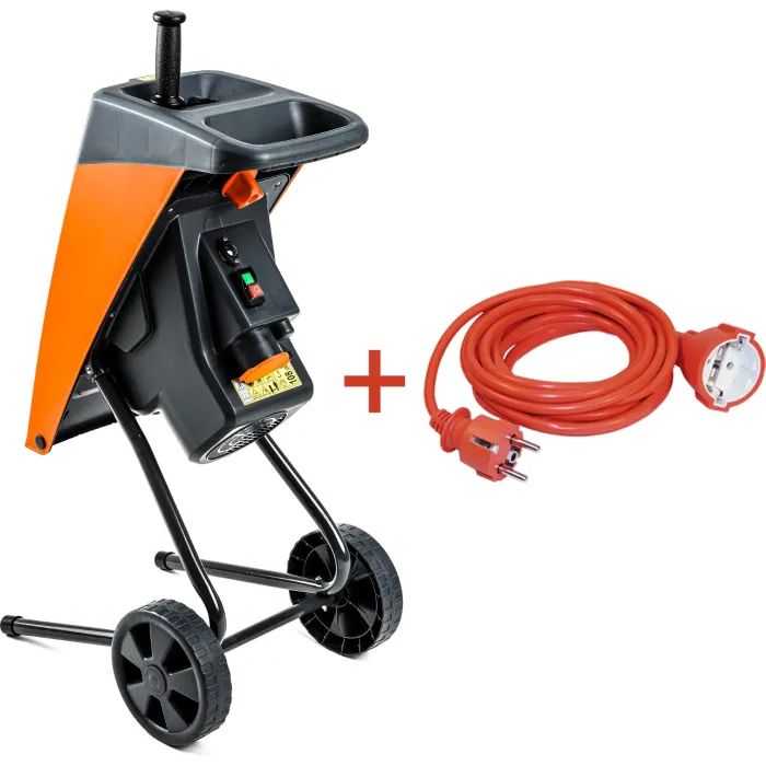 Садовий подрібнювач GTM DS2500/40 KIT, 220В, 2500Вт, до 40мм, ножі + подовжувач 10м (DS2500/40_KIT+ext.cord) зображення 2