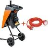 Садовий подрібнювач GTM DS2500/40 KIT, 220В, 2500Вт, до 40мм, ножі + подовжувач 10м (DS2500/40_KIT+ext.cord) зображення 2