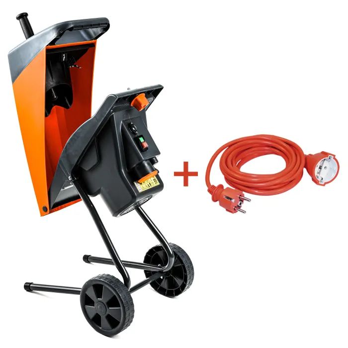 Садовий подрібнювач GTM DS2500/40 KIT, 220В, 2500Вт, до 40мм, ножі + подовжувач 10м (DS2500/40_KIT+ext.cord) зображення 3