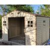 Садовий будиночок Duramax пластиковий WoodSide 325х247х231 см слонова кістка (5190) зображення 10