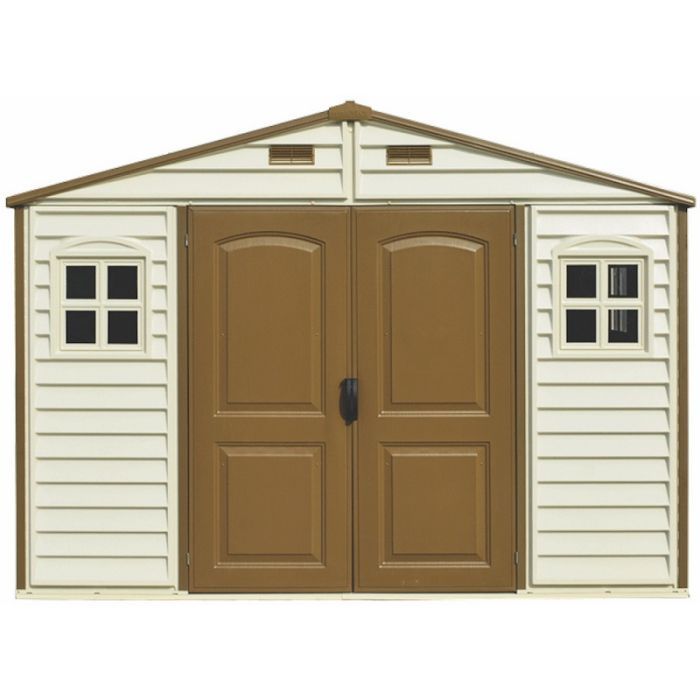 Садовий будиночок Duramax пластиковий WoodSide 325х247х231 см слонова кістка (5190) зображення 3