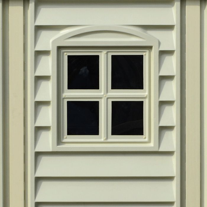 Садовий будиночок Duramax пластиковий WoodSide 325х247х231 см слонова кістка (5190) зображення 6