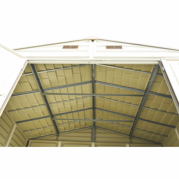 Садовий будиночок Duramax пластиковий WoodSide 325х247х231 см слонова кістка (5190) зображення 8