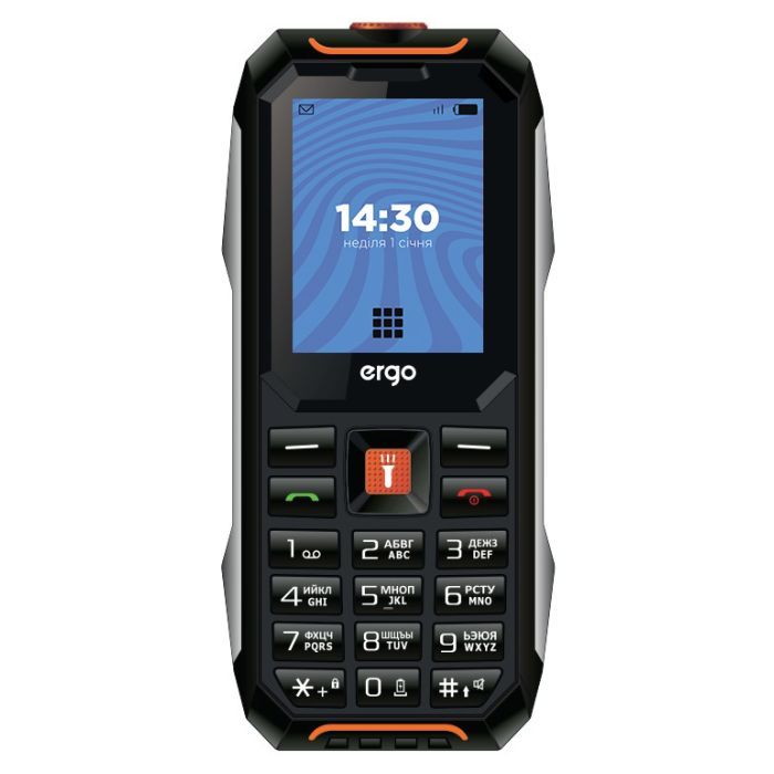 Мобильный телефон Ergo E182 Black Orange