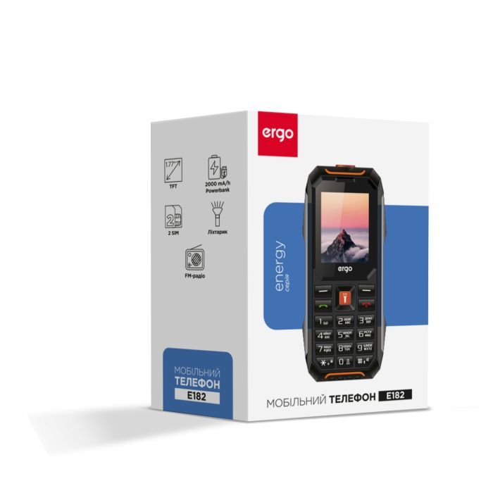 Мобильный телефон Ergo E182 Black Orange изображение 4