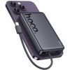 Батарея універсальна HOCO 10000 mAh Origen Dual PD/20W Magnetic with cable Type-C Metal Gray (Q44 / 714983) зображення 5