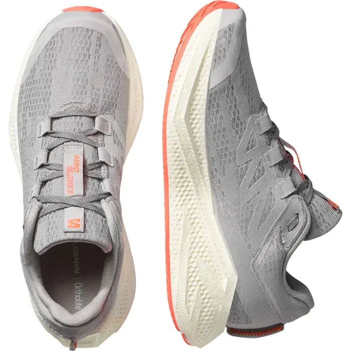 Кроссовки Salomon Aero Glide 3 Alloy/Vanilla Ice/Neon Flame 9.5 (L47810600-9.5) изображение 5