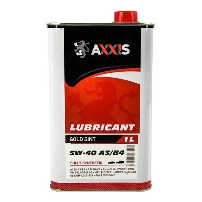 Моторное масло AXXIS 5W-40 A3/B4 Gold Sint 1л (AX-2024)