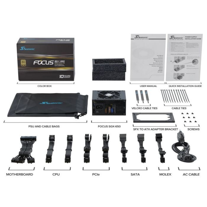 Блок питания Seasonic 650W (FOCUS-SGX-650) изображение 7