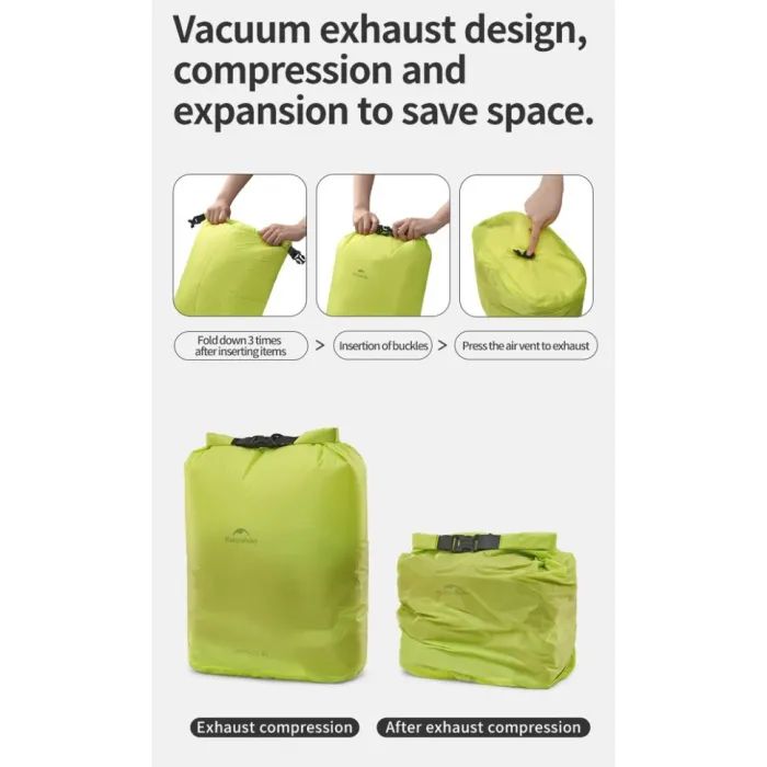 Гермомешок Naturehike CNK2550XB012, 8 л, жовтий (6977465868268) изображение 8