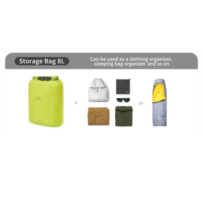 Гермомешок Naturehike CNK2550XB012, 8 л, жовтий (6977465868268) изображение 9