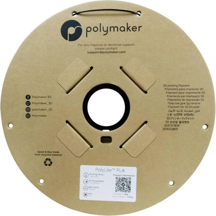 Пластик для 3D-принтера Polymaker ABS POLYLITE 1,75mm 1kg ORANGE (PE01009) зображення 2