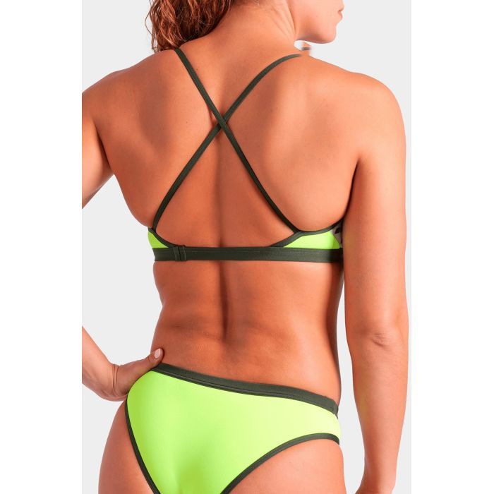 Купальник Arena Icons Bikini Cross Back Solid 005037-660 салатовий 38 (3468337529248) зображення 5