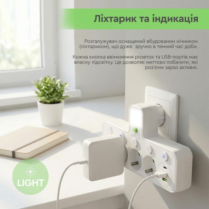 Сетевой фильтр питания XoKo XK-SPW-4-2-1-WH изображение 10