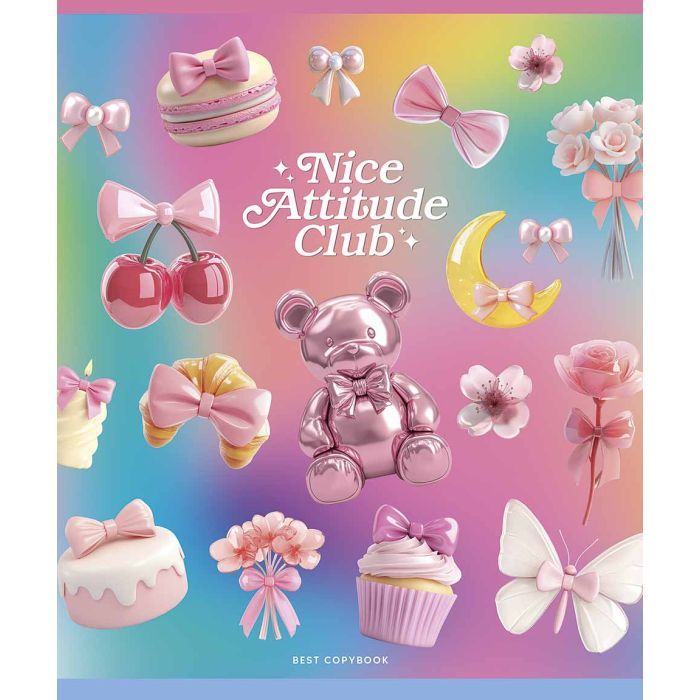 Зошит Школярик Nice Atitude Club 36 аркушів лінія (036-3525L)