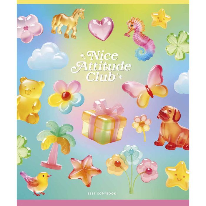Зошит Школярик Nice Atitude Club 36 аркушів лінія (036-3525L) зображення 4