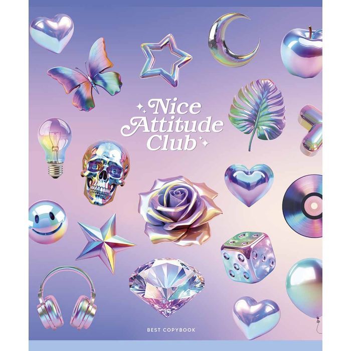 Зошит Школярик Nice Atitude Club 36 аркушів лінія (036-3525L) зображення 5