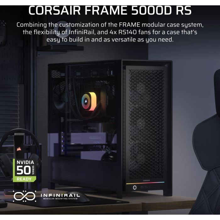Корпус для ПК Corsair CORSAIR FRAME 5000D RS (4xRS140) (CC-9011307-WW) изображение 3