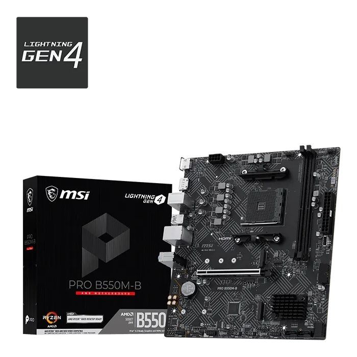 Материнская плата MSI PRO B550M-B изображение 5
