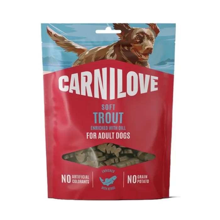 Лакомство для собак Carnilove Soft Snack Trout with Dill 200 г (8595602582631)