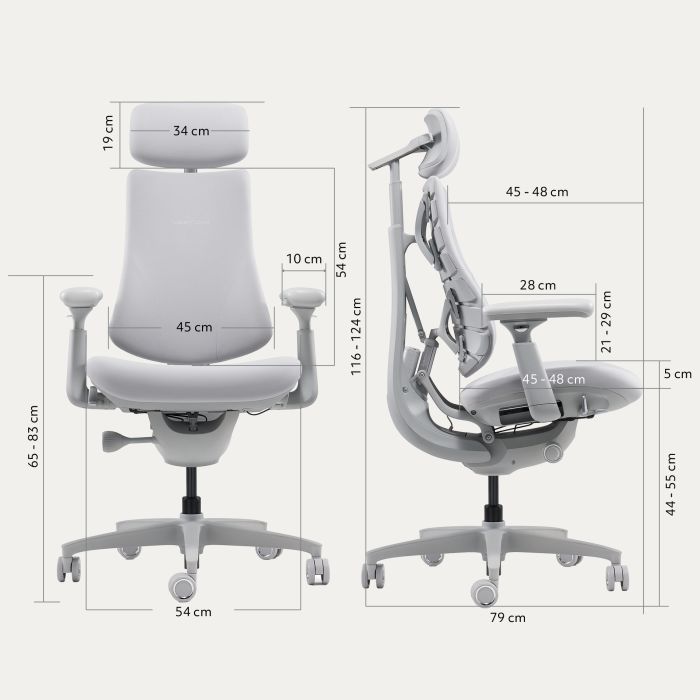 Офісне крісло LiberNovo Omni Space Gray 48 см (CP-GW-0000015-00-00) зображення 15
