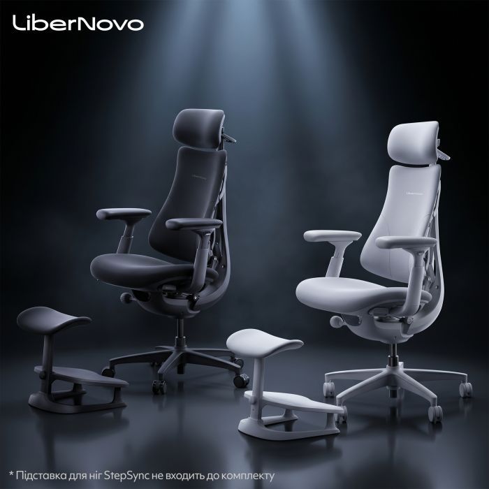 Офісне крісло LiberNovo Omni Space Gray 48 см (CP-GW-0000015-00-00) зображення 18