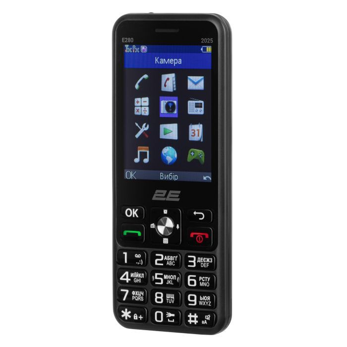 Мобильный телефон 2E E280 2025 Black + Батарея (794300868957) изображение 2