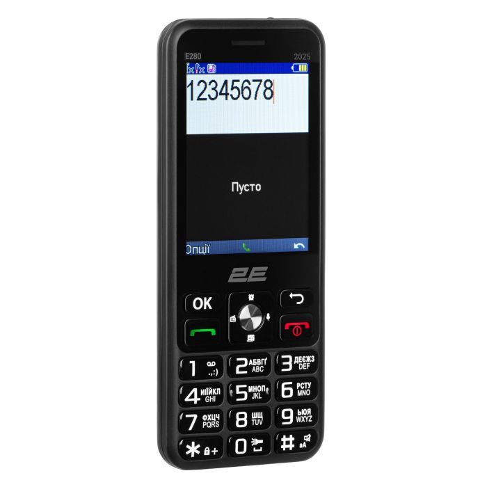 Мобильный телефон 2E E280 2025 Black + Батарея (794300868957) изображение 6