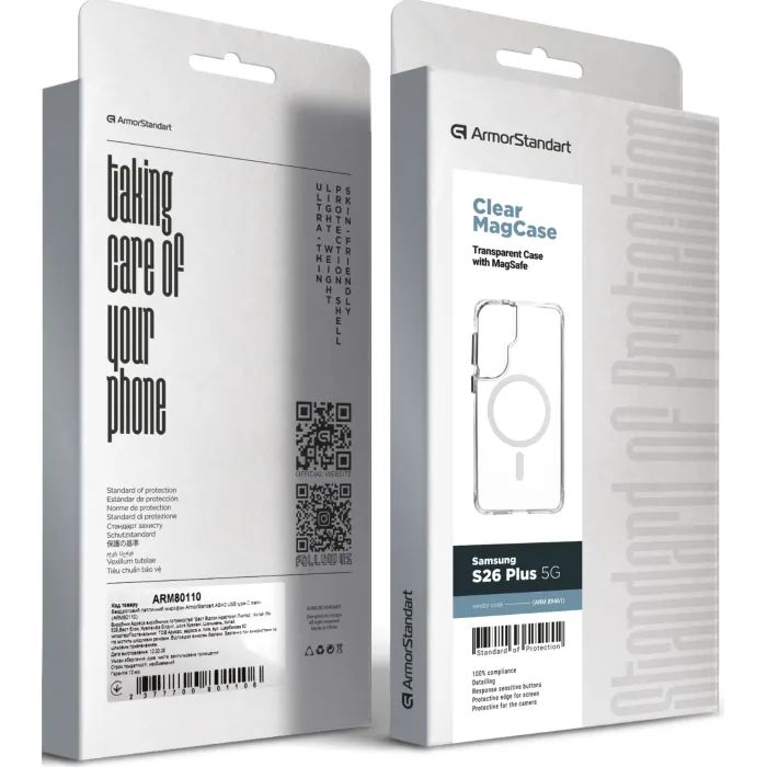 Чехол для мобильного телефона Armorstandart Clear MagCase Samsung S26 Plus 5G Transparent (ARM89461) изображение 3
