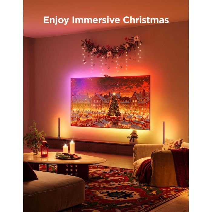 Светодиодная лента Govee Набір R2A81 Three-cameraTV Backlight 75-85'', RGBIC, WI-FI/Bluetooth, чорний (R2A81C11) изображение 2